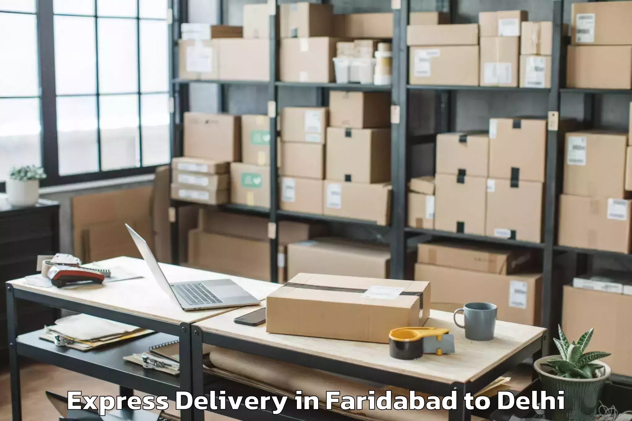 Reliable Faridabad to University Of Delhi Express Delivery